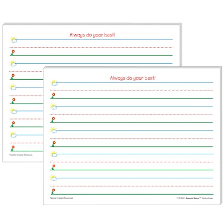 Teacher Created Resources Smart Start K-1 Writing Paper, PK200 TCR76501